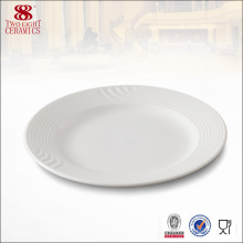 Porcelana redonda por atacado do restaurante de China que serve a placa de jantar